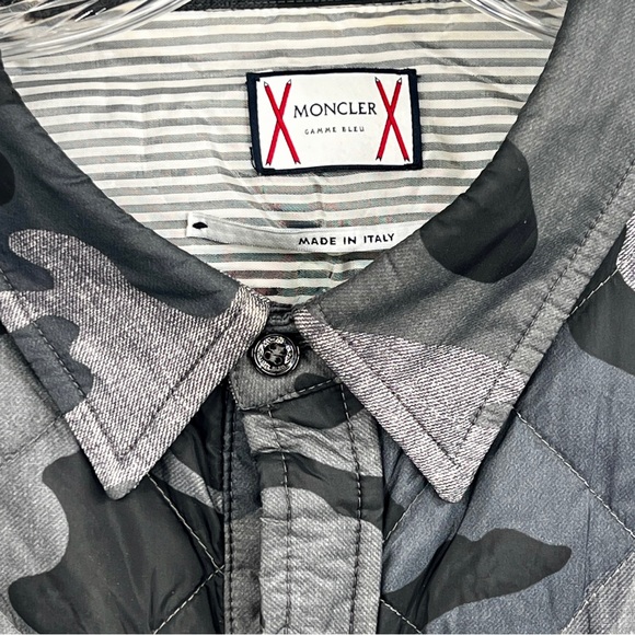 Moncler Gamme Bleu Camouflage Overshirt Jacket – Made in Italy – IT 50 / US Lg - Picture 5 of 16